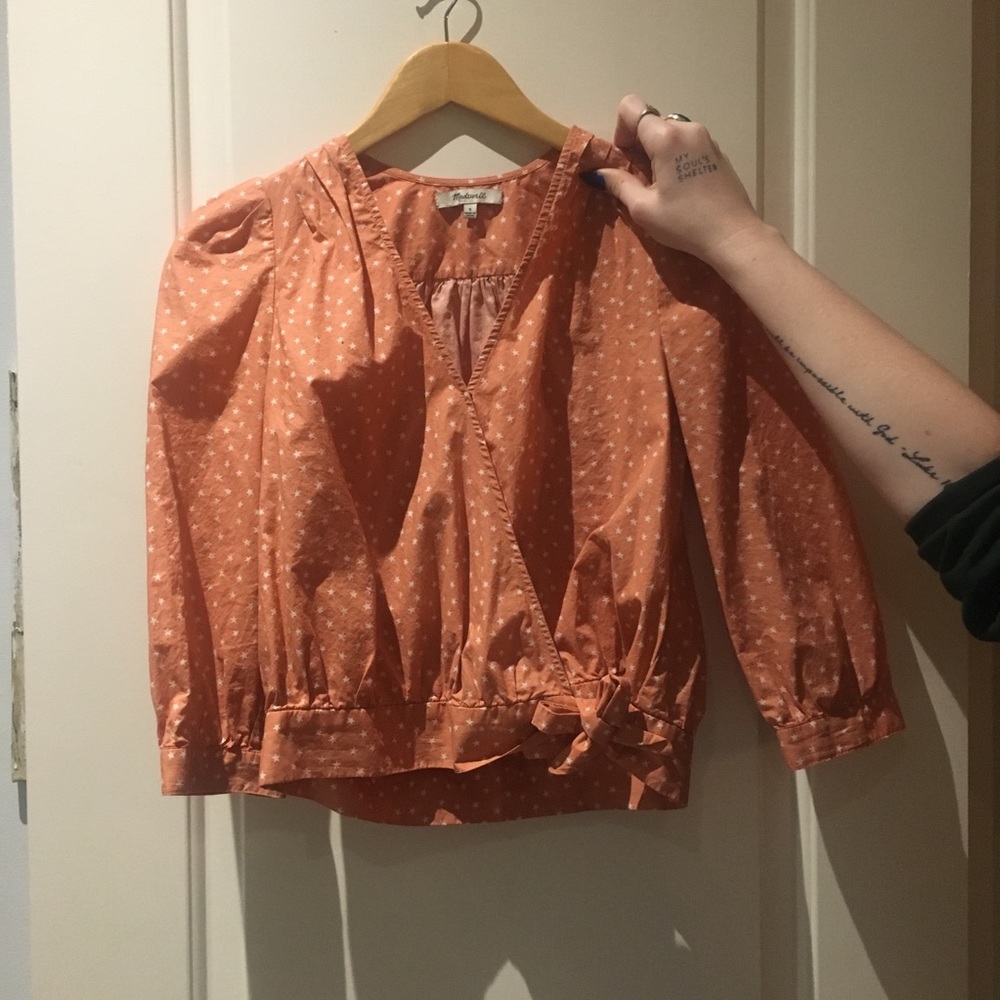 MADEWELL WRAP TOP SIZE S
